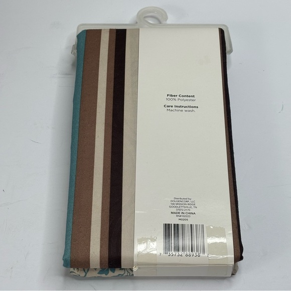 Comfort Bay Neutral Beige & Cream Stripe Textured Shower Curtain 70”X72” NEW - Picture 3 of 5